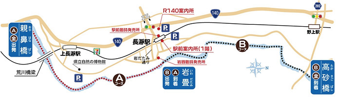 秩父鉄道 長瀞ライン下り コースのご案内