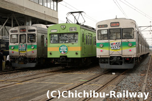 直通列車の展示