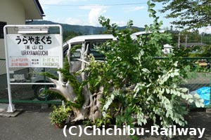 浦山口駅の飾り